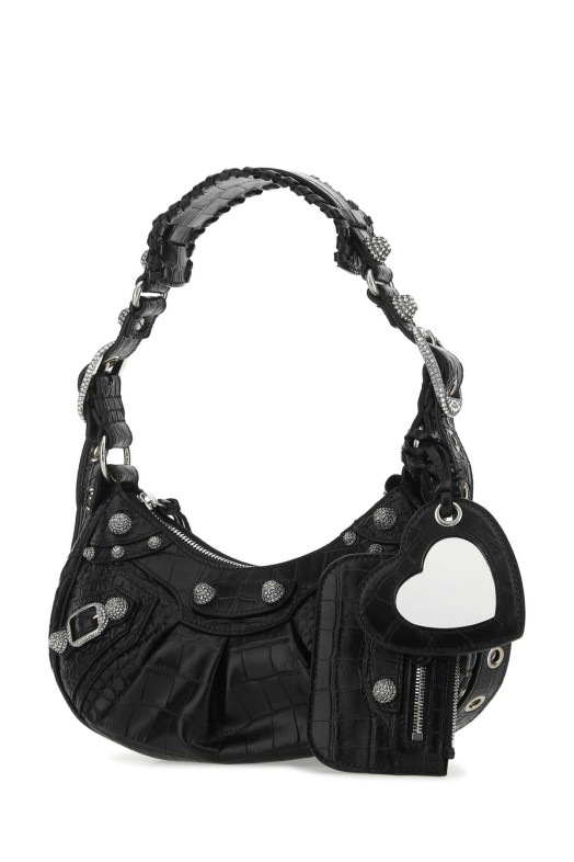 Black leather Le Cagole XS shoulder bag Black BALENCIAGA (67130923EJY)