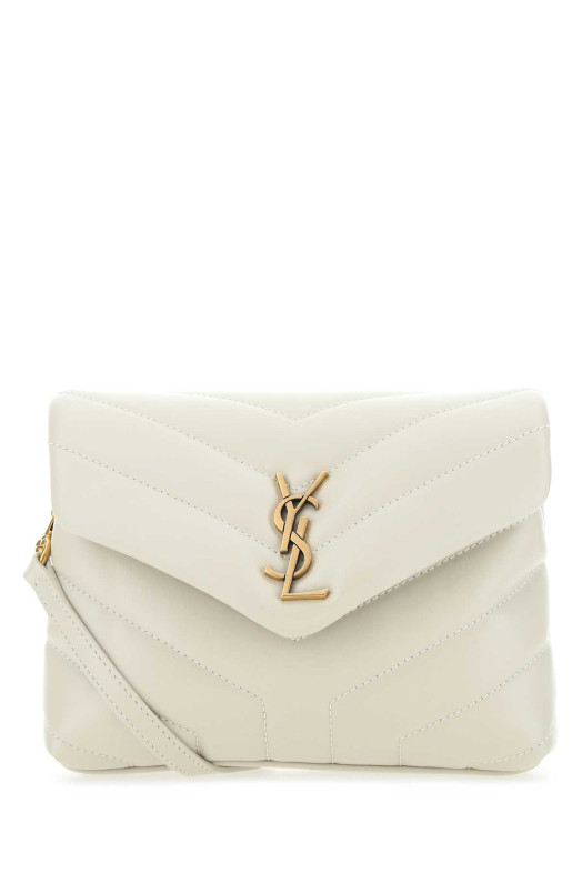 Chalk leather Loulou toy crossbody bag SAINT LAURENT (678401DV707)