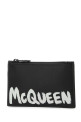 Black leather card holder ALEXANDER MCQUEEN (6831171AAMJ)
