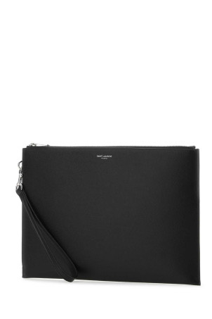 Чорний шкіряний футляр Black SAINT LAURENT (683865BTY0N)