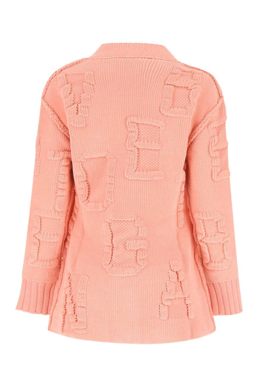 Pink chenille cardigan BOTTEGA VENETA (689713V1OX0)