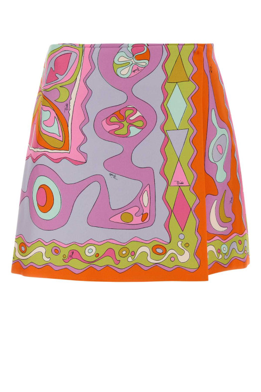 Printed twill mini skirt EMILIO PUCCI (6HRV366H863)