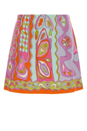 Printed twill mini skirt EMILIO PUCCI (6HRV366H863)