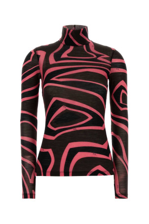 Printed wool blend t-shirt EMILIO PUCCI (6UJM196U798)