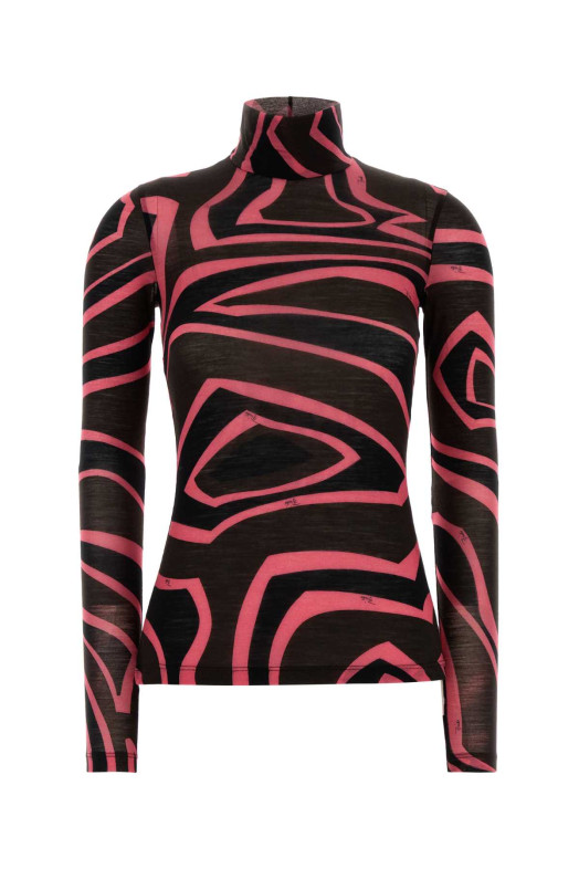 Printed wool blend t-shirt EMILIO PUCCI (6UJM196U798)