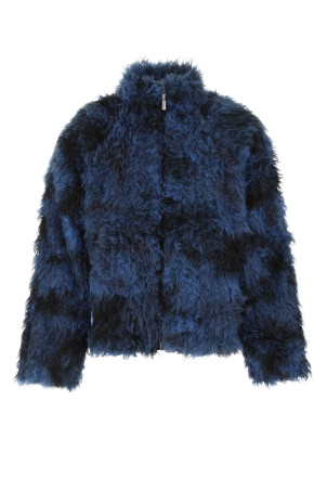 Two-tone eco fur coat MCQ (703109RTB02)
