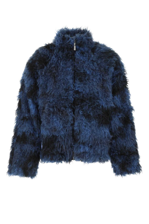 Two-tone eco fur coat MCQ (703109RTB02)