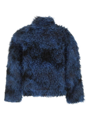 Two-tone eco fur coat MCQ (703109RTB02)