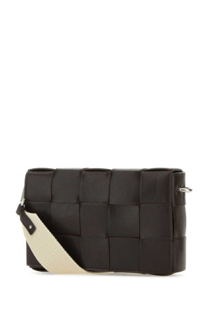 Dark brown leather Cassette crossbody bag BOTTEGA VENETA (741777V2XU1)
