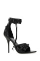 Black leather Cagole sandals Black BALENCIAGA (743057WBUA1)