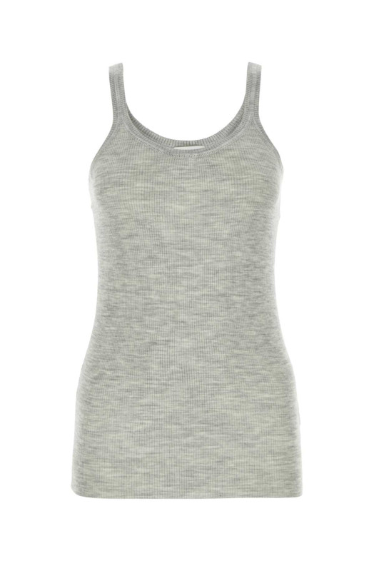 Melange grey wool tank top BOTTEGA VENETA (751861V32A0)