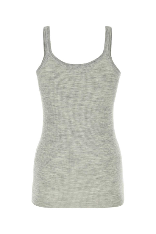Melange grey wool tank top BOTTEGA VENETA (751861V32A0)