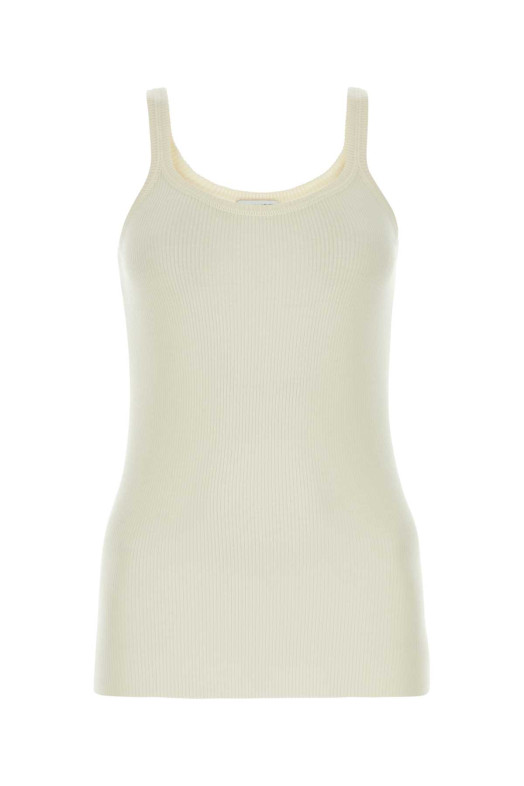 Ivory wool tank top BOTTEGA VENETA (751861V32A0)