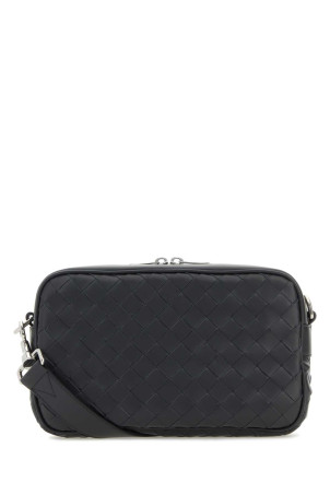 Шкіряна сумка через плече кольору сланцю BOTTEGA VENETA (755923V2HL1)
