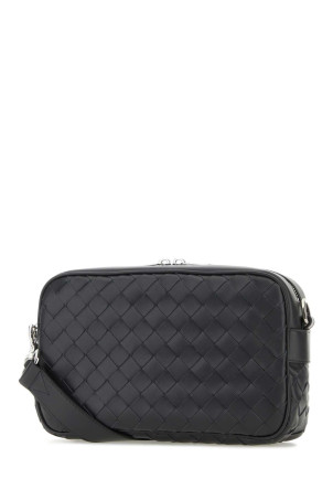 Шкіряна сумка через плече кольору сланцю BOTTEGA VENETA (755923V2HL1)