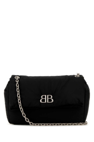 Black nylon medium Monaco shoulder bag Black BALENCIAGA (7659452AA6C)