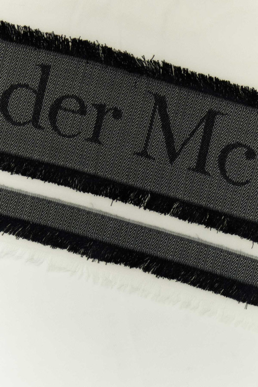 Ivory wool blend foulard ALEXANDER MCQUEEN (7761103773Q)