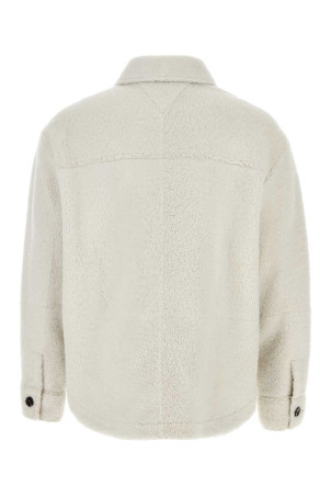 Chalk shearling oversize shirt BOTTEGA VENETA (791329V4AX0)
