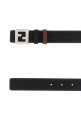 Black leather reversible belt FENDI (7C0565B12L)