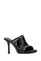 Black leather Peep mules Black BURBERRY (8080259)