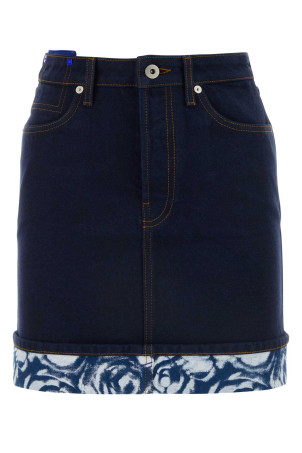 Dark blue denim mini skirt BURBERRY (8080921)