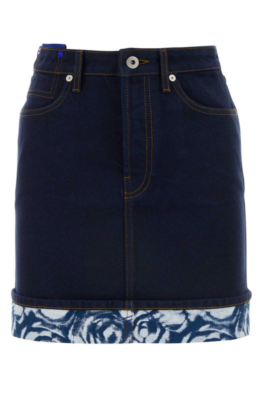 Dark blue denim mini skirt BURBERRY (8080921)
