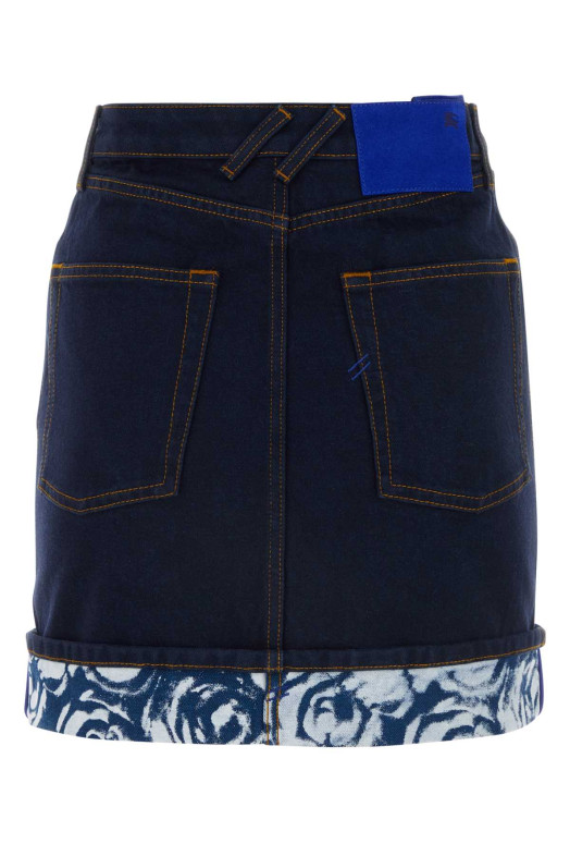 Dark blue denim mini skirt BURBERRY (8080921)