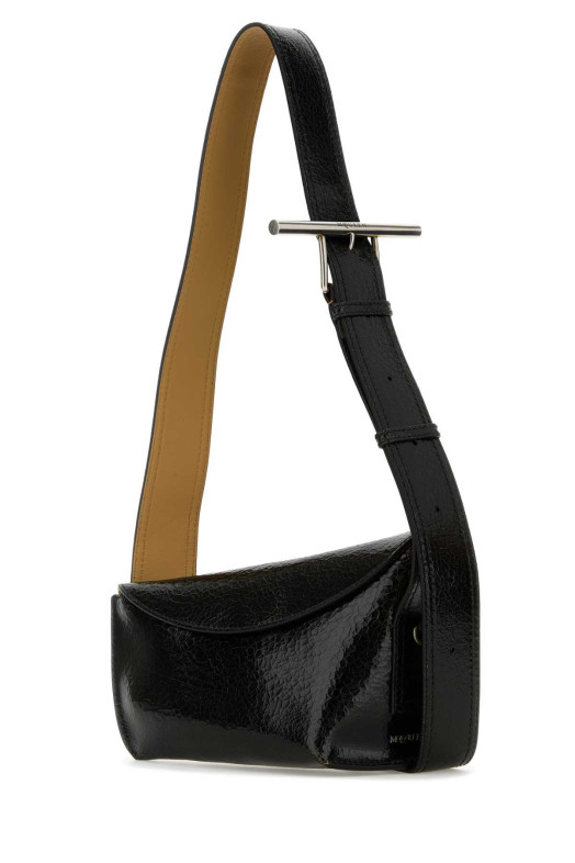 Черная кожаная сумка через плечо Sling от ALEXANDER MCQUEEN (8085211AATT)
