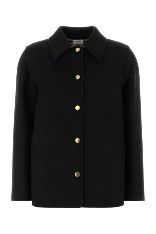 Black wool coat BURBERRY (8136052)