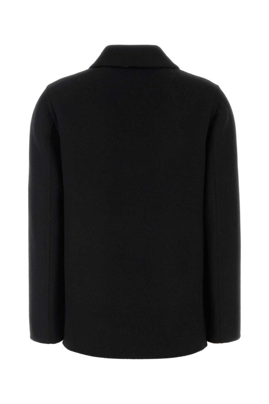 Black wool coat BURBERRY (8136052)