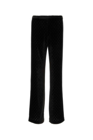 Black stretch velvet pant Black GUCCI (860769ZAUS4)