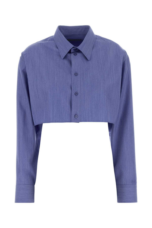 Cerulean blue wool blend shirt BALENCIAGA (872327TUT30)