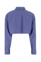 Cerulean blue wool blend shirt BALENCIAGA (872327TUT30)