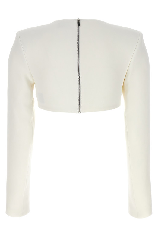 Топ «3D-кришталевий ланцюжок і квадратний виріз» білий (PF23DK11TWHITESILVER) Топ «3D-кришталевий ланцюжок і квадратний виріз» білий (PF23DK11TWHITESILVER)