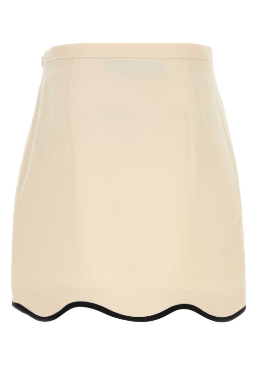 Cream wool blend skirt VALENTINO GARAVANI (9B3RAF401CF)