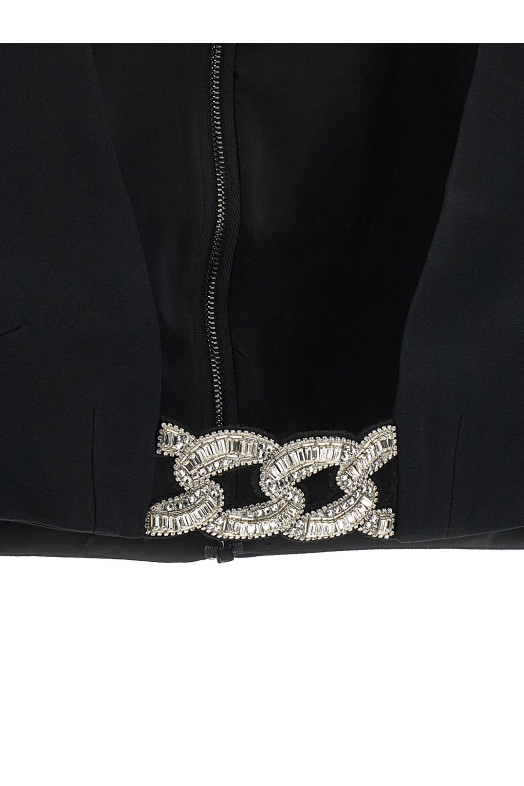 Топ «3D Crystsal Chain and Square Neck» чорний (PF23DK11TBLACKSILVER) Топ «3D Crystsal Chain and Square Neck» чорний (PF23DK11TBLACKSILVER)