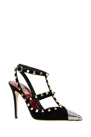 Black suede Rockstud pumps VALENTINO GARAVANI (9W0S0393PDR)
