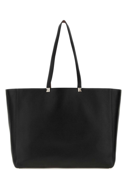 Black leather  Rockstud reversible shopping bag VALENTINO GARAVANI (9Y0B0U03XKQ)