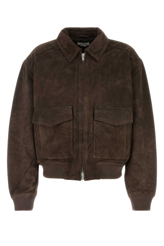 Chocolate suede Emil jacket AGOLDE (A4070)