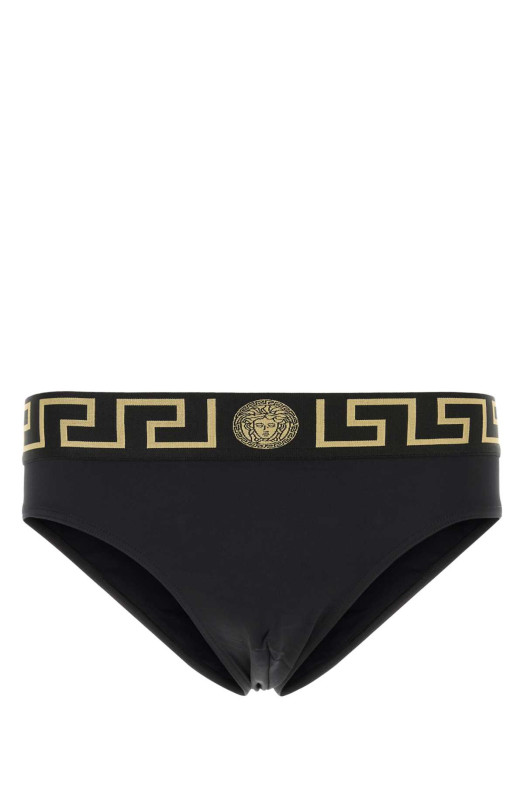 Черные плавательные трусы из эластичного нейлона VERSACE (ABU010251A11119)