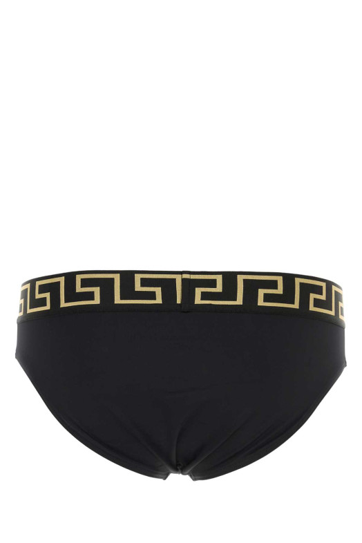 Черные плавательные трусы из эластичного нейлона VERSACE (ABU010251A11119)