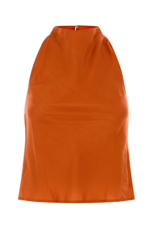 Orange silk Bermuda top THE ROSE IBIZA (BERMUDATOP)