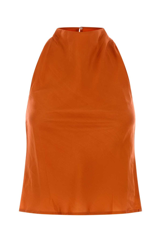 Orange silk Bermuda top THE ROSE IBIZA (BERMUDATOP)