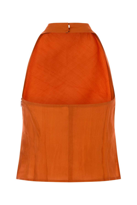 Orange silk Bermuda top THE ROSE IBIZA (BERMUDATOP)