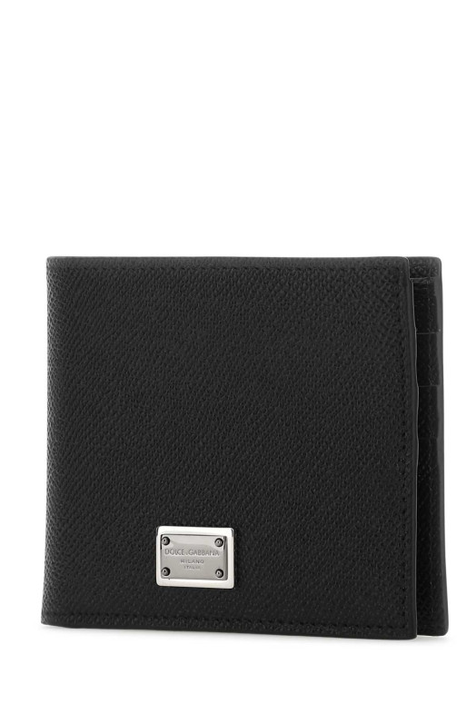 Black leather wallet Black DOLCE & GABBANA (BP1321AG219)