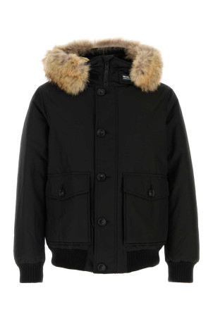Black cotton blend Polar down jacket Black WOOLRICH (CFWOOU2238MRUT0001)