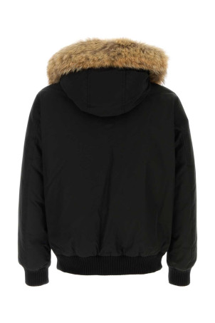 Black cotton blend Polar down jacket Black WOOLRICH (CFWOOU2238MRUT0001)