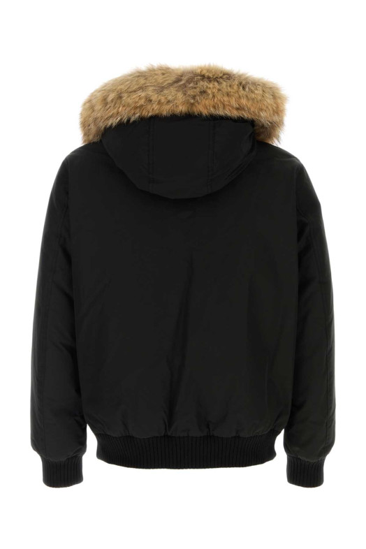 Black cotton blend Polar down jacket Black WOOLRICH (CFWOOU2238MRUT0001)