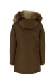 Коричневая пуховая куртка из смешанной хлопчатобумажной ткани «Arctic» от WOOLRICH (CFWWOU0540FBUT0001)