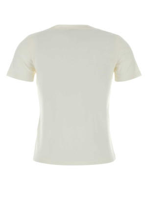 White cotton t-shirt Beige CHLOE (CH26AJH08981)